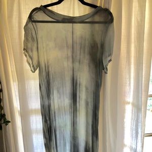 LACAUSA short sleeve rayon dress